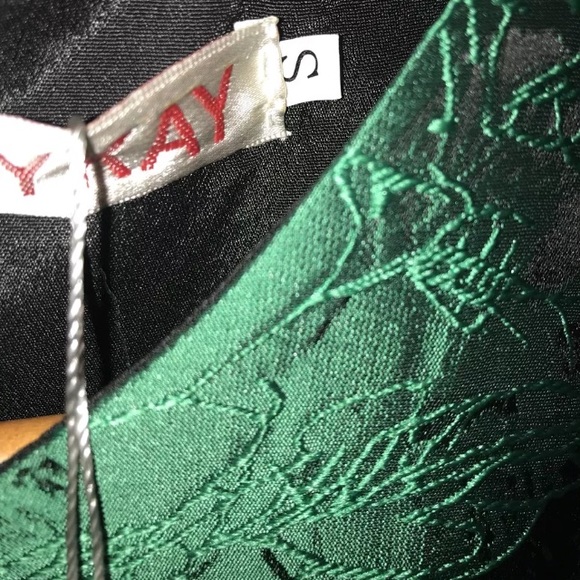 Green Size Small Short Cocktail Skater Dress - Picture 5 of 5